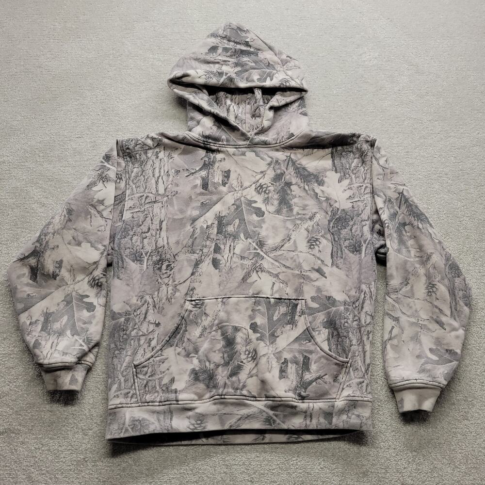 Pacsun Men’s Medium Camo Pullover Hoodie Gray Woodland Forest Print